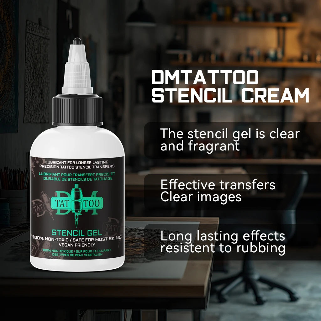 DM 120ML Professional Tattoo Transfer Stencil Gel Thermal Copier Tattoo Transfer Stuff Solution Cream Tattoo Ink Set 