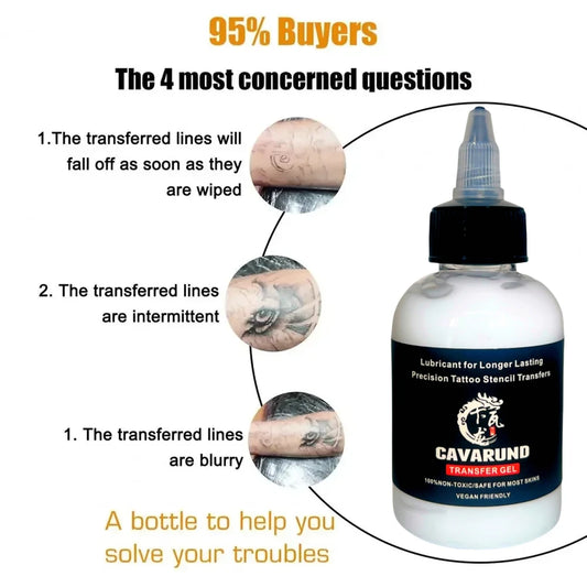 120ML 30ML Tattoo Transfer Gel Thermal Copier Professional Tattoo Stencil Magic Stuff Solution Cream Tattoo Supply